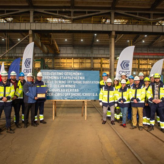 palenie blach pod budowę stacji elektroenergetycznej dla morskiej farmy wiatrowej BC-Wind