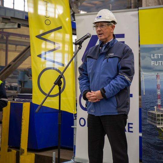 palenie blach pod budowę stacji elektroenergetycznej dla morskiej farmy wiatrowej BC-Wind