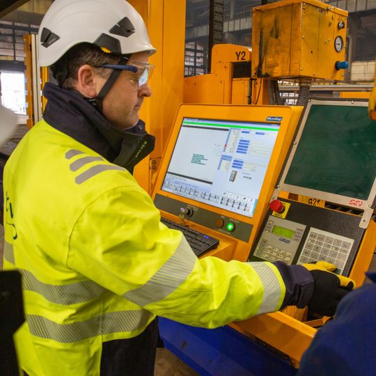 palenie blach pod budowę stacji elektroenergetycznej dla morskiej farmy wiatrowej BC-Wind