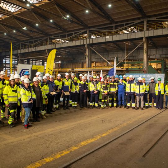 palenie blach pod budowę stacji elektroenergetycznej dla morskiej farmy wiatrowej BC-Wind