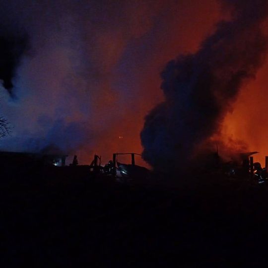 pożar drewnianych wiat, Czersk