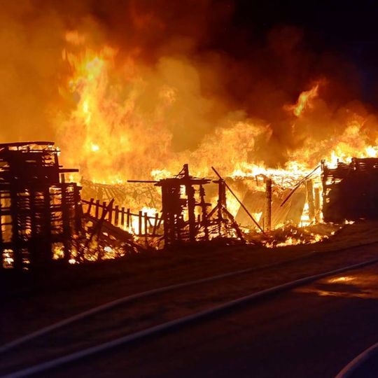 pożar drewnianych wiat, Czersk