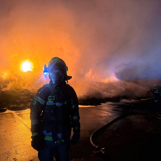 pożar zakładu utylizacji opon, Rożental 2026