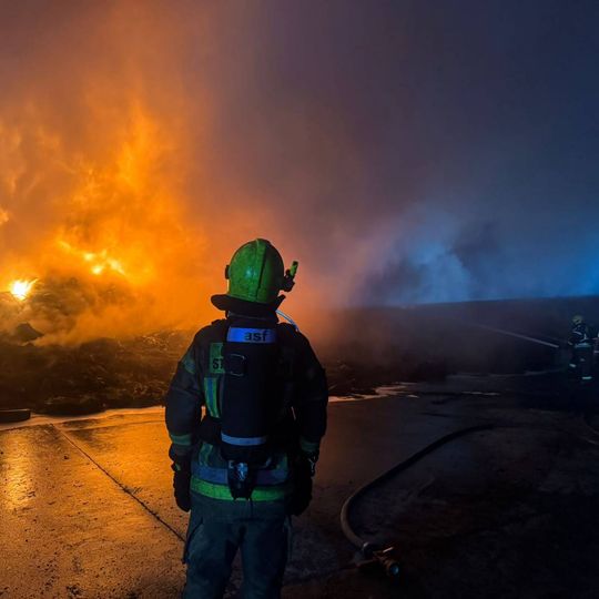 pożar zakładu utylizacji opon, Rożental 2026