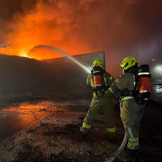 pożar zakładu utylizacji opon, Rożental 2026