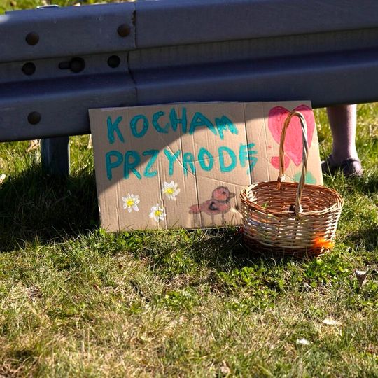 protest pod Ergo Areną w obronie terenów zielonych, Sopot 2026