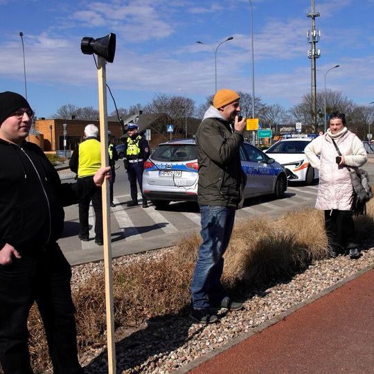 protest pod Ergo Areną w obronie terenów zielonych, Sopot 2026