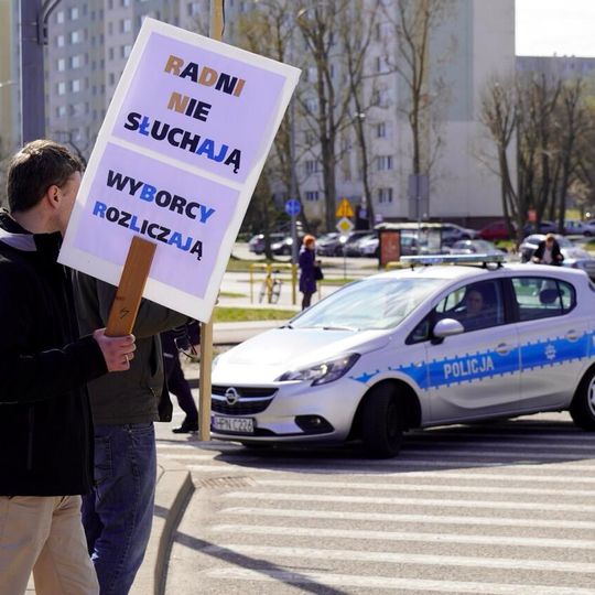 protest pod Ergo Areną w obronie terenów zielonych, Sopot 2026