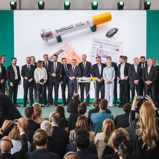 inauguracja budowy morskiej farmy wiatrowej Baltica 2, Gdańsk 2026