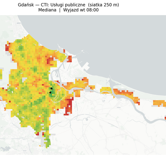 mapy CTI dla Gdańska