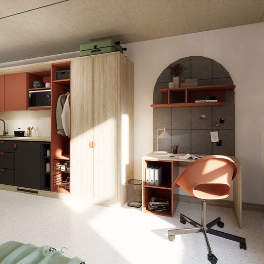 co-living Shed Living, Gdańsk, wizualizacja