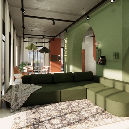 co-living Shed Living, Gdańsk, wizualizacja