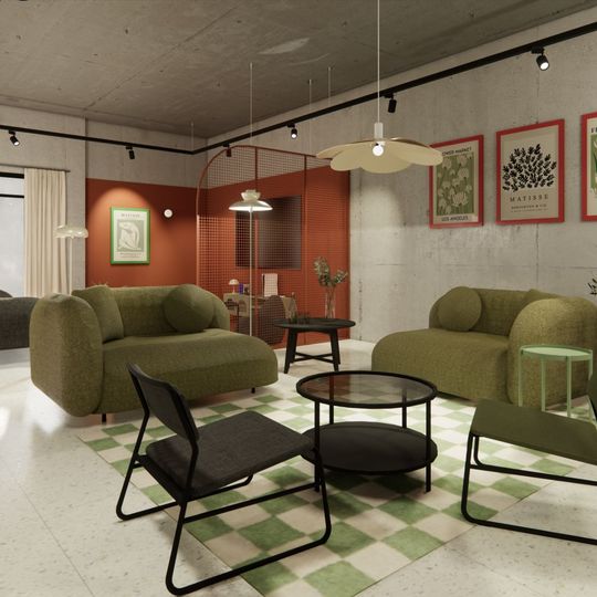 co-living Shed Living, Gdańsk, wizualizacja