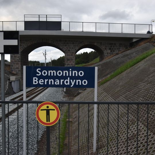 pociąg na trasie Somonino-Kartuzy