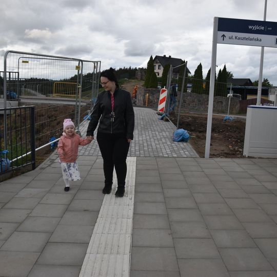 pociąg na trasie Somonino-Kartuzy