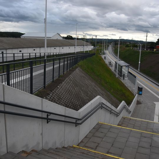 pociąg na trasie Somonino-Kartuzy
