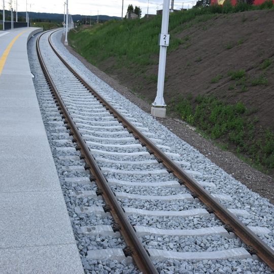 pociąg na trasie Somonino-Kartuzy