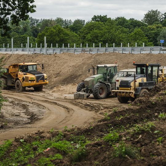 ostatni odcienk drogi S6 na Pomorzu tuż przed otwarciem