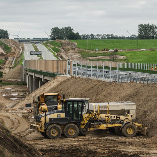 ostatni odcienk drogi S6 na Pomorzu tuż przed otwarciem
