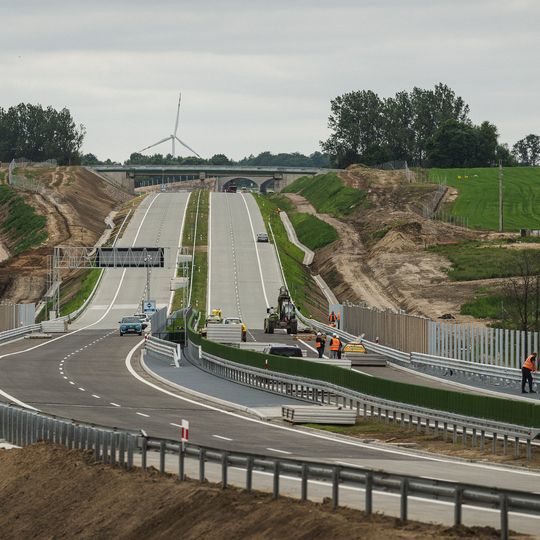 ostatni odcienk drogi S6 na Pomorzu tuż przed otwarciem
