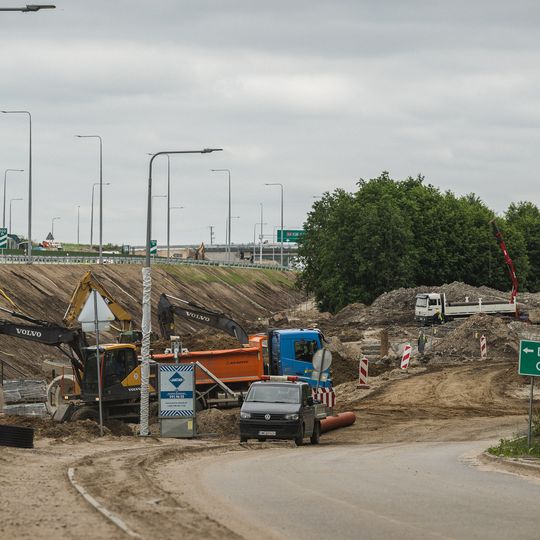 ostatni odcienk drogi S6 na Pomorzu tuż przed otwarciem