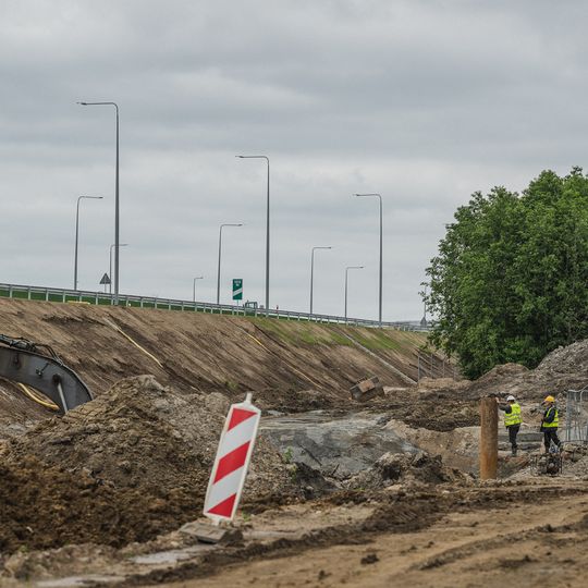 ostatni odcienk drogi S6 na Pomorzu tuż przed otwarciem