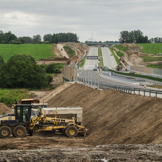 ostatni odcienk drogi S6 na Pomorzu tuż przed otwarciem