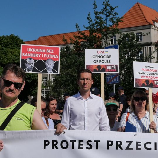 protest na Targu Rybnym, Konferencja na rzecz Odbudowy Ukrainy, Gdańsk 2026