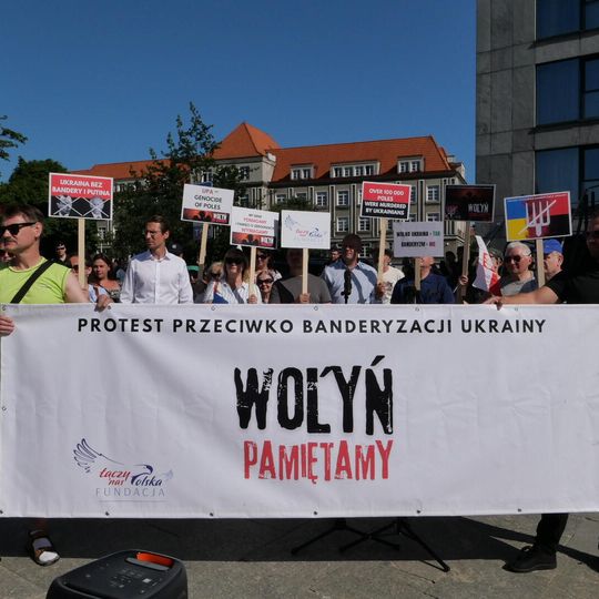 protest na Targu Rybnym, Konferencja na rzecz Odbudowy Ukrainy, Gdańsk 2026