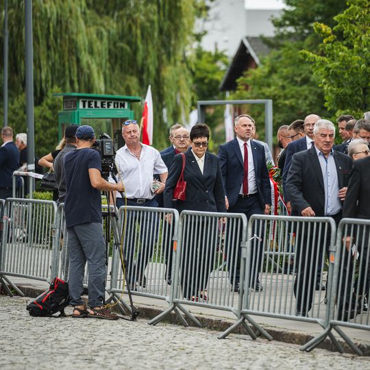 złożenie kwiatów przez Karola Nawrockiego w 46. rocznicę Porozumień Sierpniowych, Gdańsk 2026