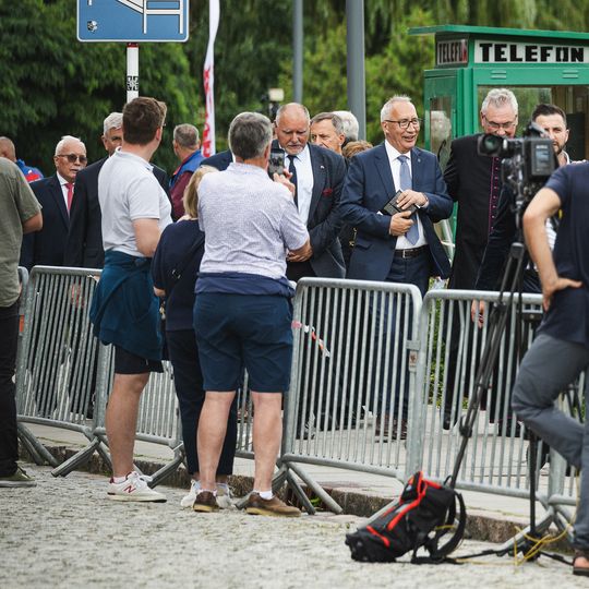 złożenie kwiatów przez Karola Nawrockiego w 46. rocznicę Porozumień Sierpniowych, Gdańsk 2026