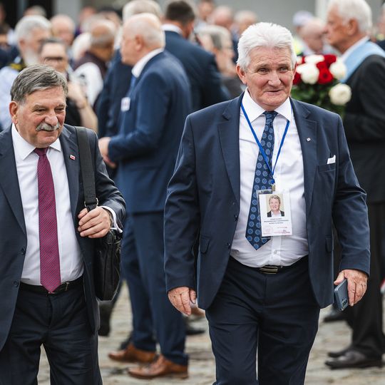 złożenie kwiatów przez Karola Nawrockiego w 46. rocznicę Porozumień Sierpniowych, Gdańsk 2026