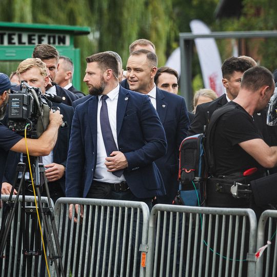 złożenie kwiatów przez Karola Nawrockiego w 46. rocznicę Porozumień Sierpniowych, Gdańsk 2026