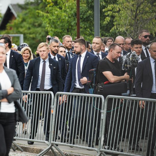 złożenie kwiatów przez Karola Nawrockiego w 46. rocznicę Porozumień Sierpniowych, Gdańsk 2026