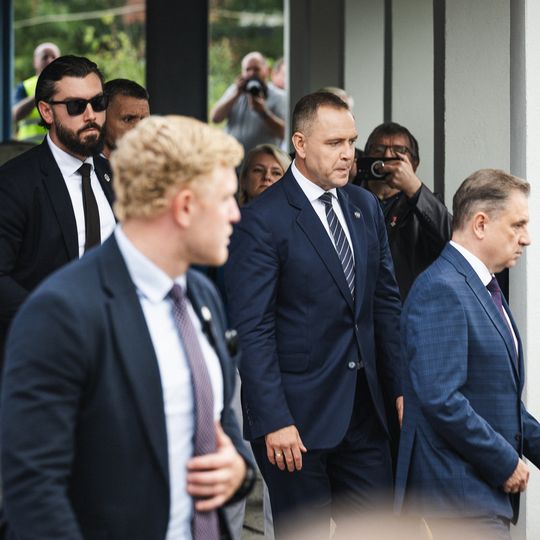 złożenie kwiatów przez Karola Nawrockiego w 46. rocznicę Porozumień Sierpniowych, Gdańsk 2026
