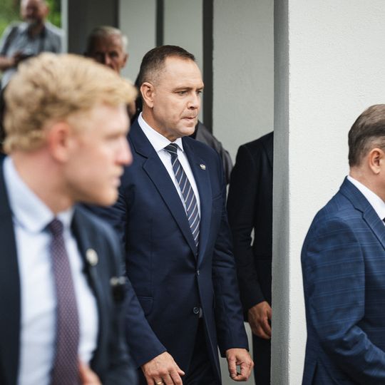 złożenie kwiatów przez Karola Nawrockiego w 46. rocznicę Porozumień Sierpniowych, Gdańsk 2026