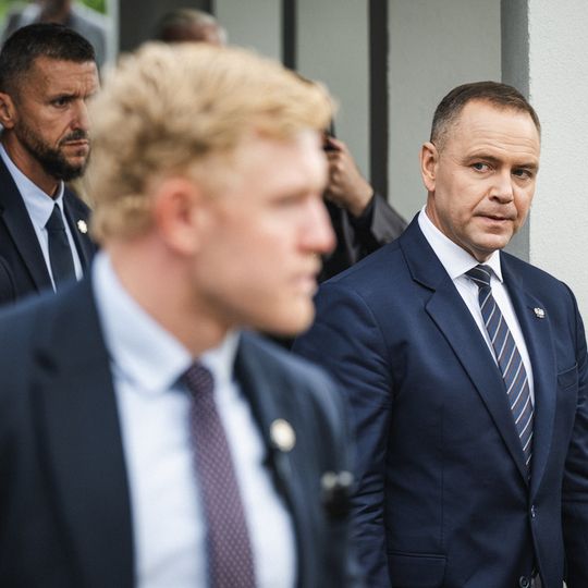 złożenie kwiatów przez Karola Nawrockiego w 46. rocznicę Porozumień Sierpniowych, Gdańsk 2026