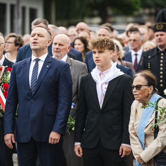 złożenie kwiatów przez Karola Nawrockiego w 46. rocznicę Porozumień Sierpniowych, Gdańsk 2026