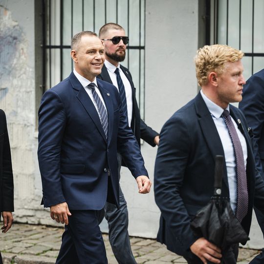 złożenie kwiatów przez Karola Nawrockiego w 46. rocznicę Porozumień Sierpniowych, Gdańsk 2026