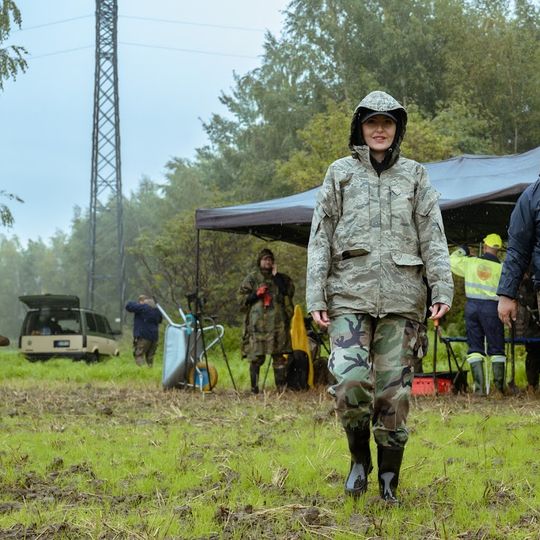prace badawcze na terenie obozu norweskich policjantów pod Sztutowem