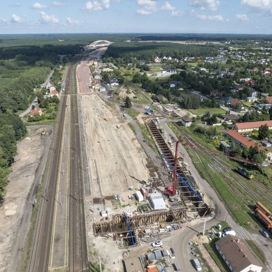 budowa przejścia podziemnego na stacji Maksymilianowo
