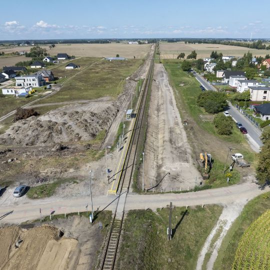 prace ziemne – przystanek kolejowy Wudzyn na szlaku Maksymilianowo - Wierzchucin