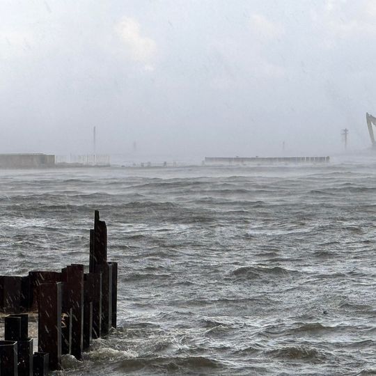 sztorm, Port Ustka