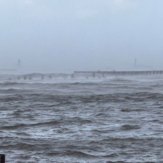sztorm, Port Ustka