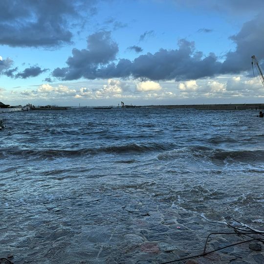 sztorm, Port Ustka