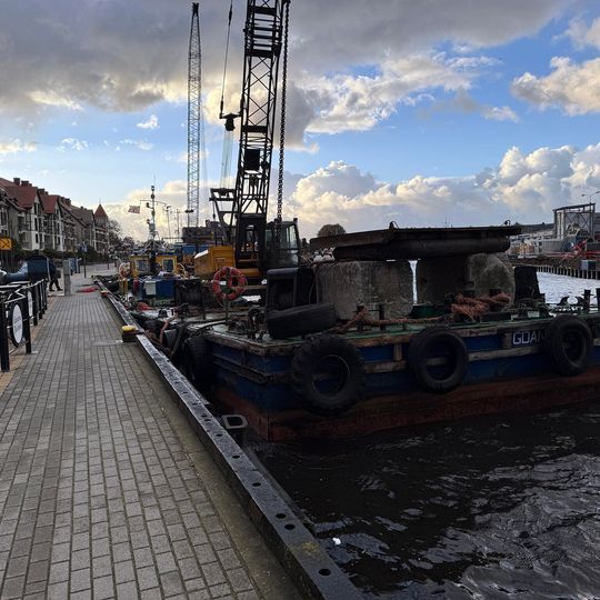 sztorm, Port Ustka