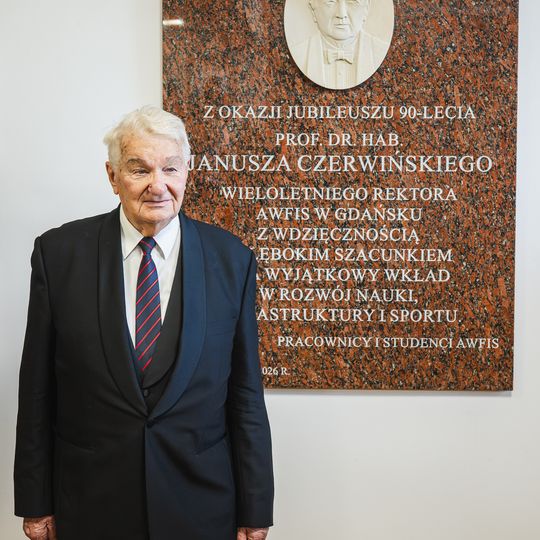 prof. Janusz Czerwiński, 90. urodziny, AWFiS, Gdańsk 2026
