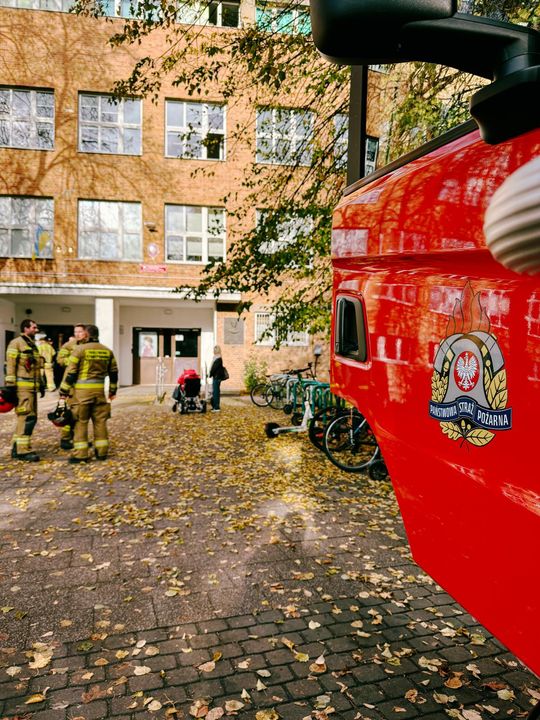 Pożar w I LO w Sopocie! Z budynku ewakuowano ponad 300 osób