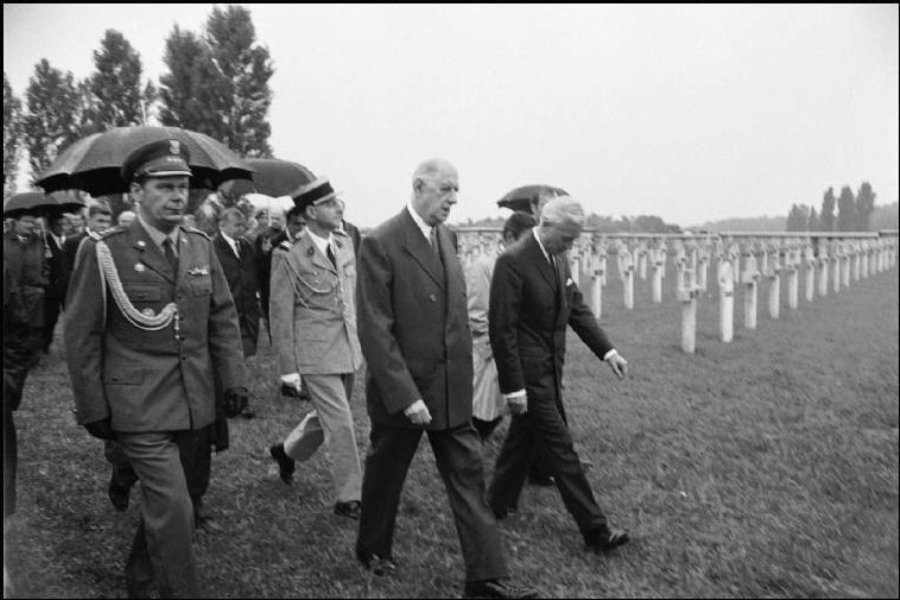 Charles de Gaulle, Francuski Cmentarz Wojskowy, Gdańsk 1967