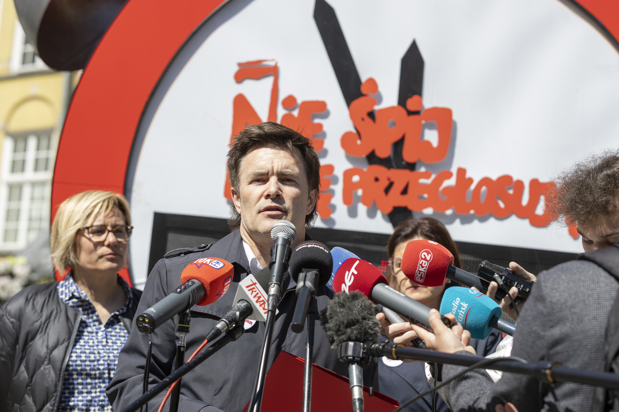 konferencja prasowa dotycząca wyborów prezydenckich 2025 w Gdańsku